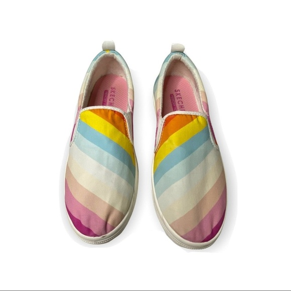 Skechers Poppy-Sunny Daze Sz 7.5 Womens Multicolor Canvas Sneaker 155478… - Picture 4 of 10